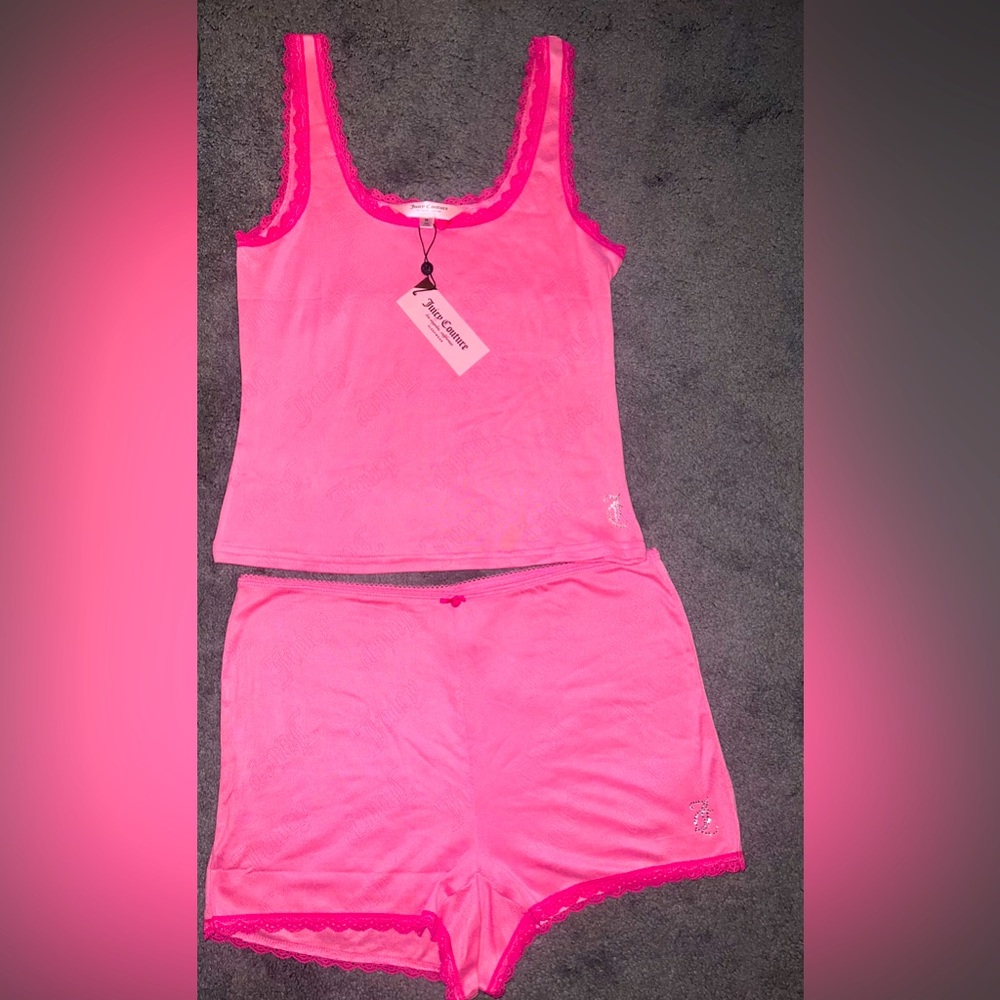 Juicy Couture Pink blinged out Sleepwear
